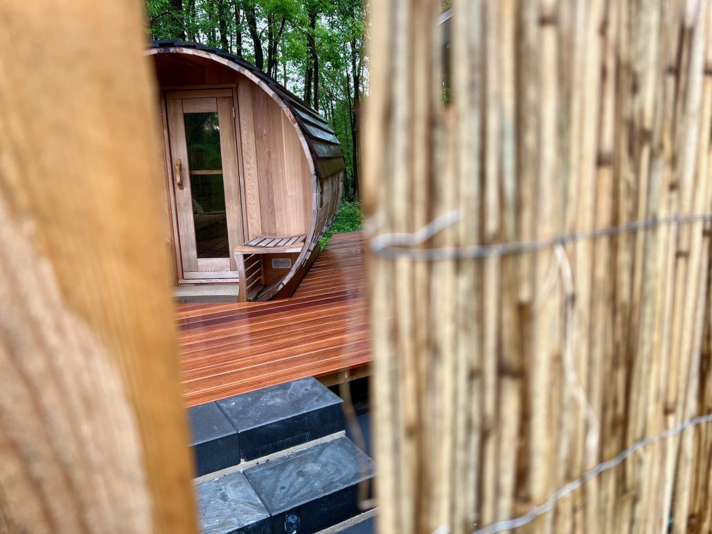 Sauna Fass aus Zedernholz